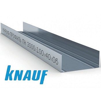 Профиль для гипсокартона направляющий KNAUF UW 100, 3000 мм