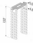 П-образный кронштейн 125 мм 0,7 мм