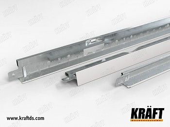 Профиль KRAFT Nova T-24 600x24мм белый Арт 13640